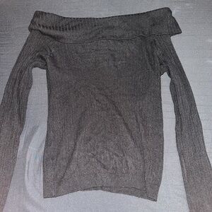 Off shoulder black top